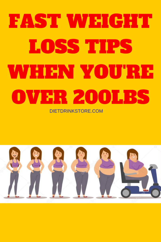 how to lose weight when you are over 200 pounds